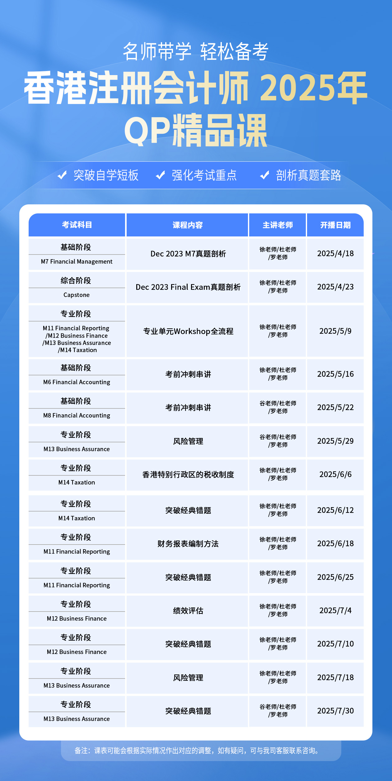 HKICPA课程海报